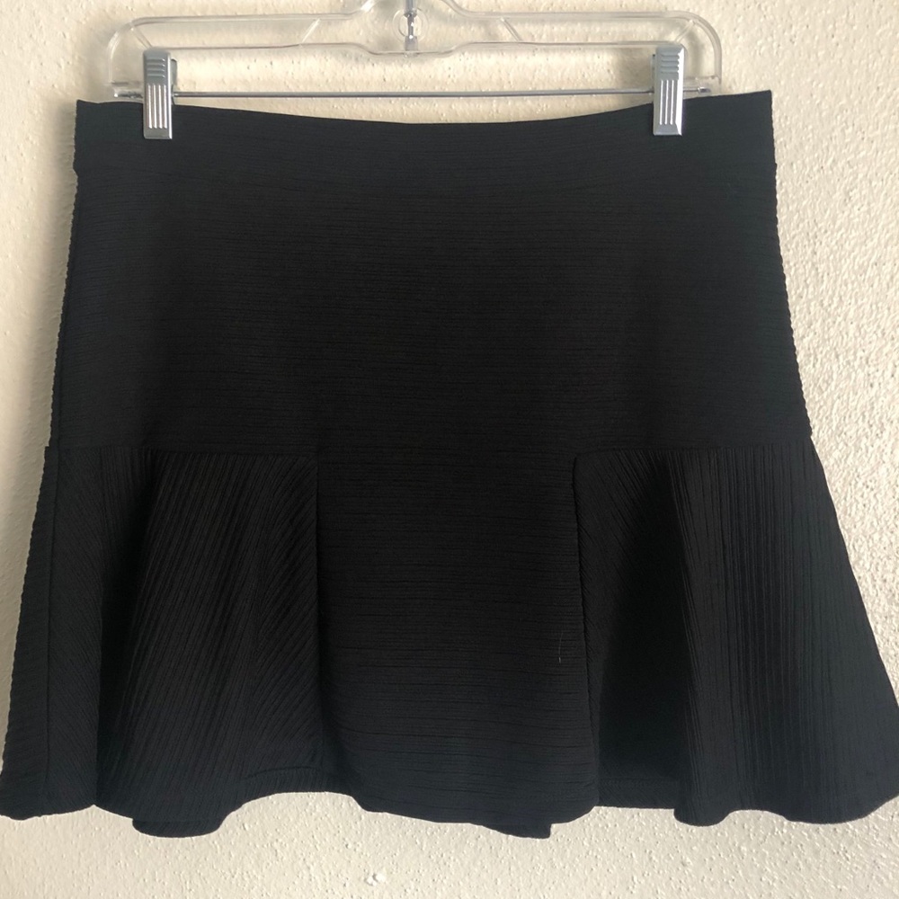 Zara Black Fit andFlare Mini Skirt